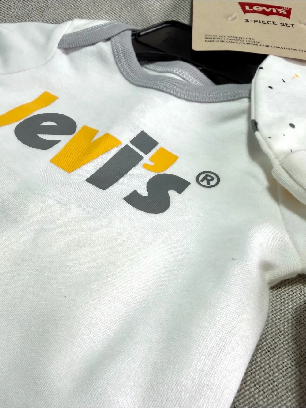 Levi's White Baby 3-Piece Set